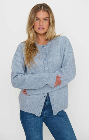 Show Me Your Mumu | Foster Cardigan Blue Knit