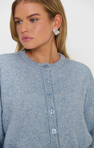 Show Me Your Mumu | Foster Cardigan Blue Knit
