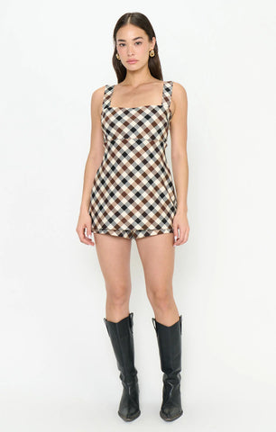 Show Me Your Mumu | Rio Romper in Spiced Plaid