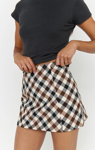 Show Me Your Mumu | Gia Mini Skort in Spiced Plaid