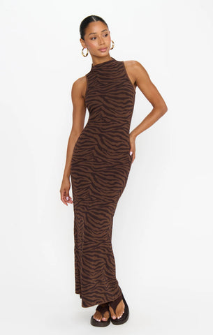 Show Me Your Mumu | Shauna Maxi Dress in Wild Tiger Knit
