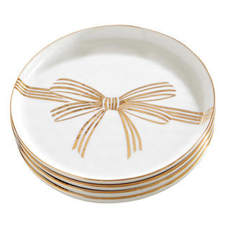 SB Gold Bow Appetizer Plates