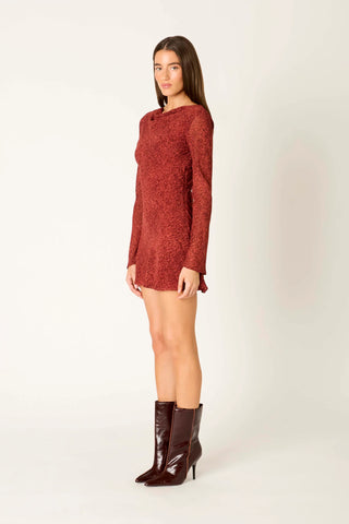 NIA | Sonnet Dress in Brick
