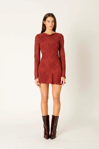 NIA | Sonnet Dress in Brick