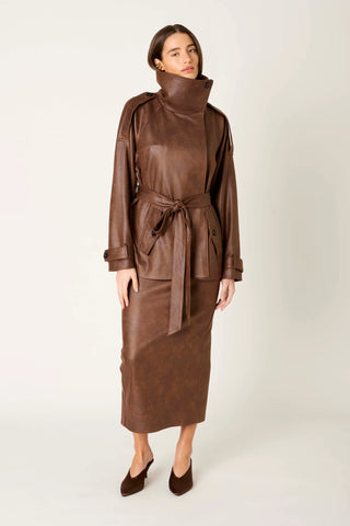 NIA | William Jacket in Brown