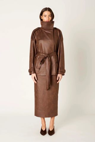 NIA | William Jacket in Brown