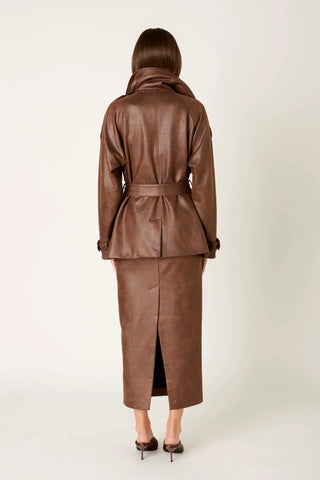 NIA | William Jacket in Brown