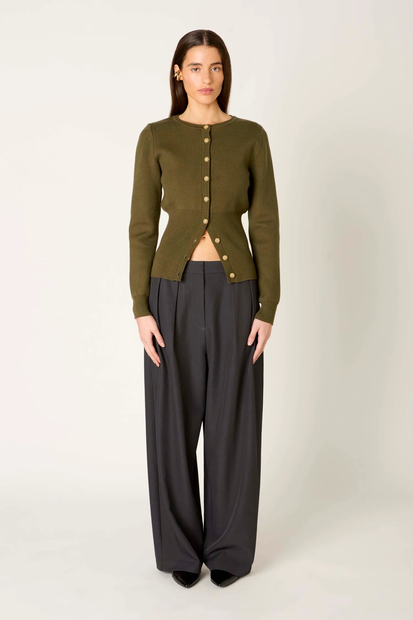 NIA | Sophia Cardigan in Olive