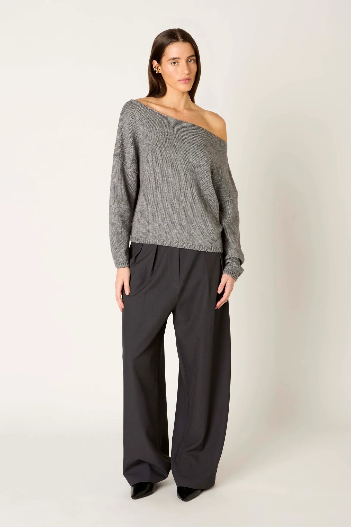 NIA | Nightmoor Sweater in Heather Grey