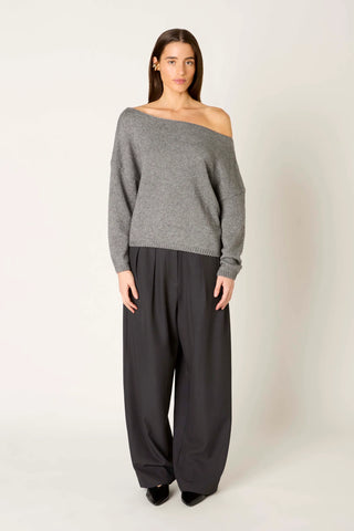 NIA | Nightmoor Sweater in Heather Grey