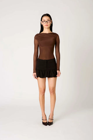 NIA | Aria Top in Brown
