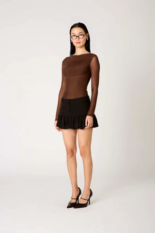 NIA | Aria Top in Brown