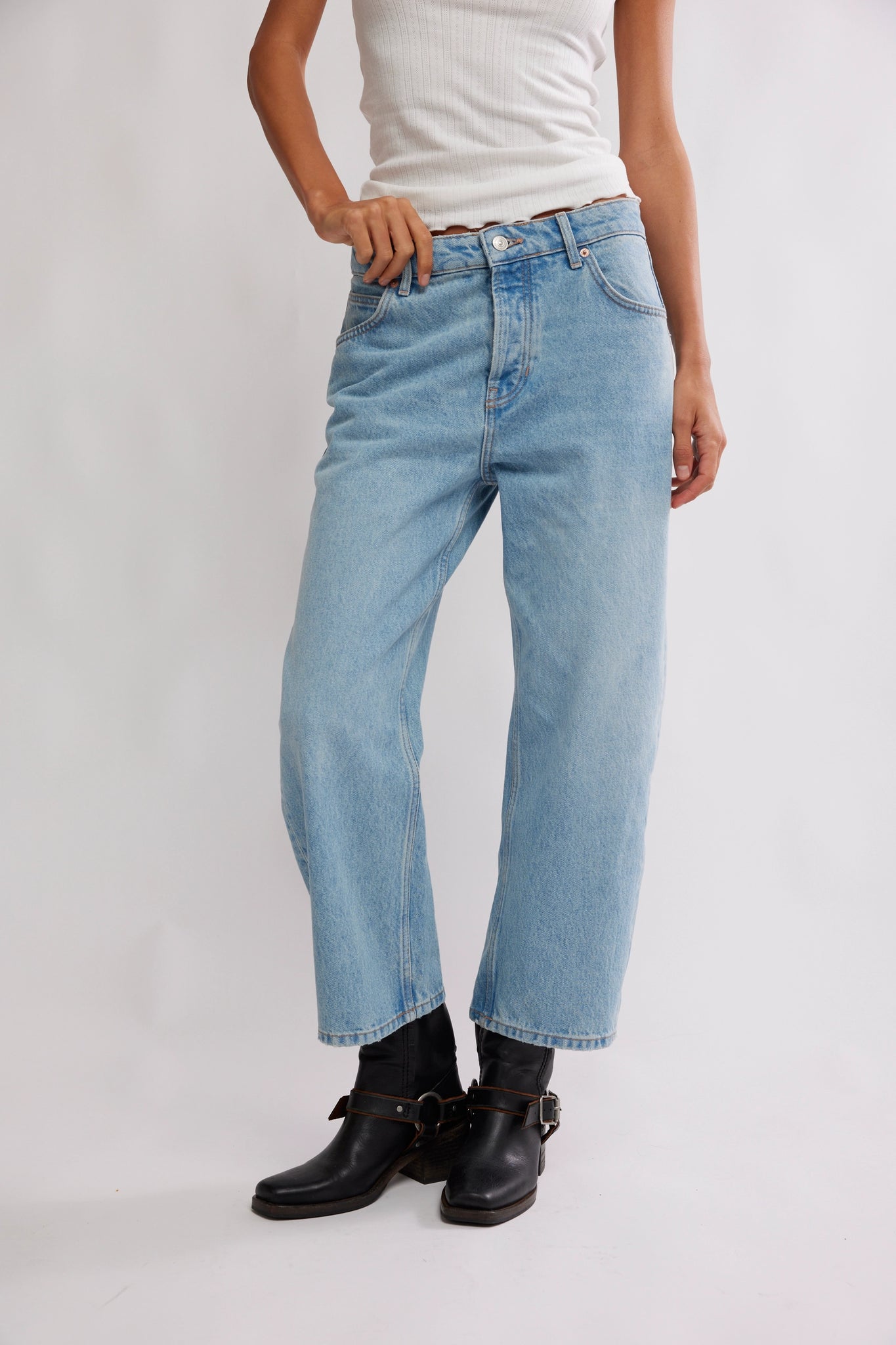 Free People | Deep Trace Dropped BF Jean