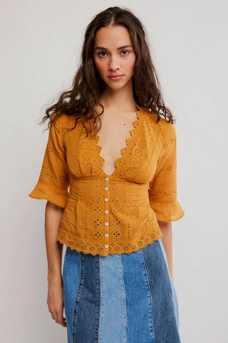Free People | Salone Eyelet Top