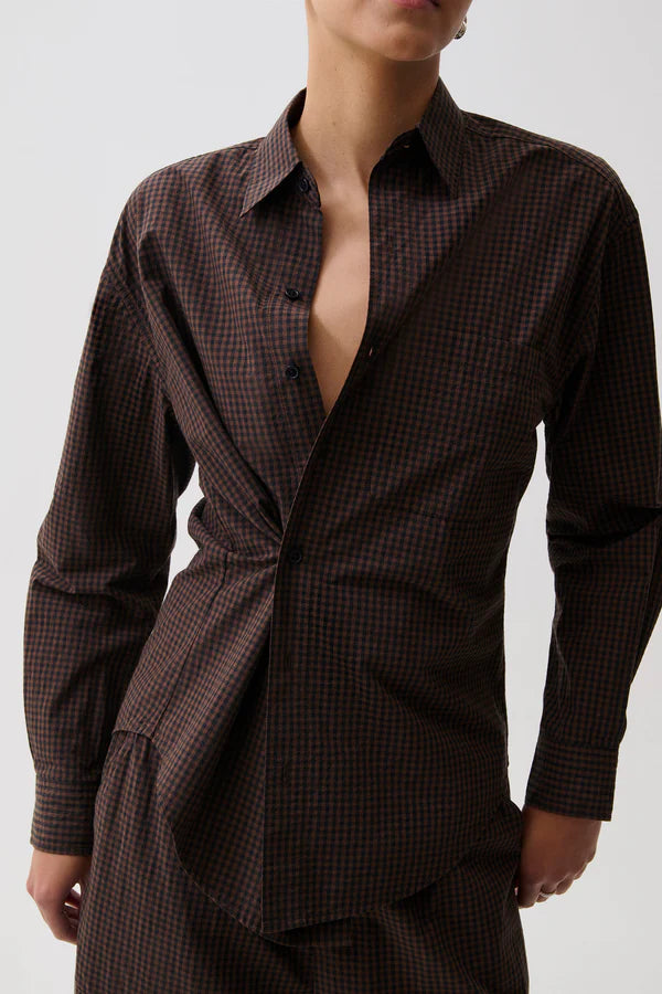 Pistola | Mila Button Down Wrap Top