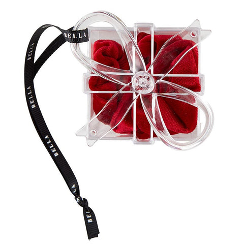 Velvet Present Ornament Scrunchie Set