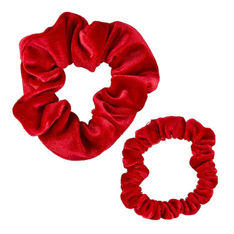 Velvet Present Ornament Scrunchie Set