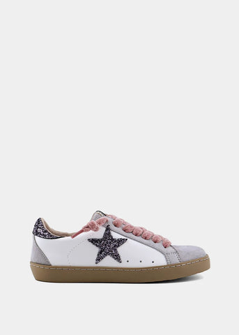 ShuShop | Paula Mini Pewter Glitter Sneaker