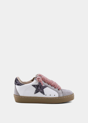 ShuShop | Paula Mini Pewter Glitter Sneaker