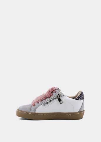 ShuShop | Paula Mini Pewter Glitter Sneaker
