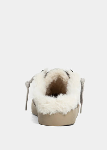 Shushop | Pinah Leopard Print Fur Lined Sneakers