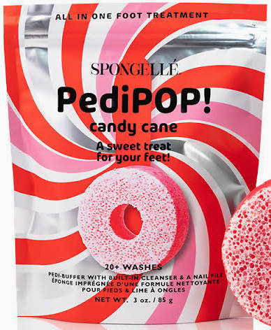 Spongelle | Candy Cane Holiday PediPOP