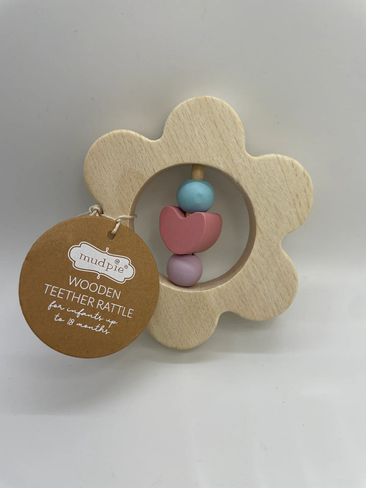 Mud Pie | Wooden Teether Rattle