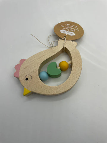 Mud Pie | Wooden Teether Rattle