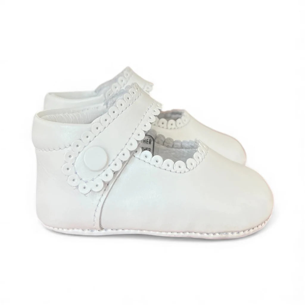 Nomandino | Sophia White Baby Shoe