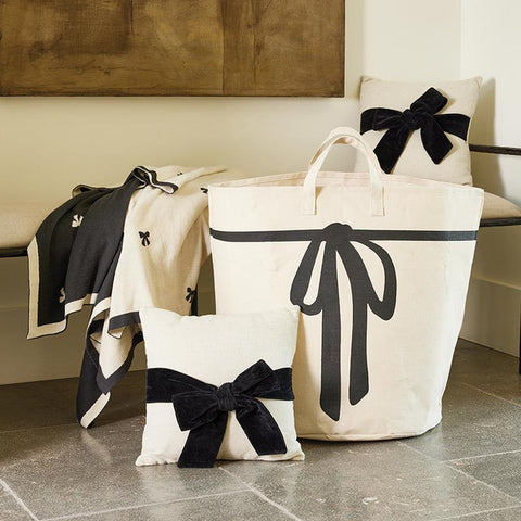 SB | Large Canvas Storage Bow Tote