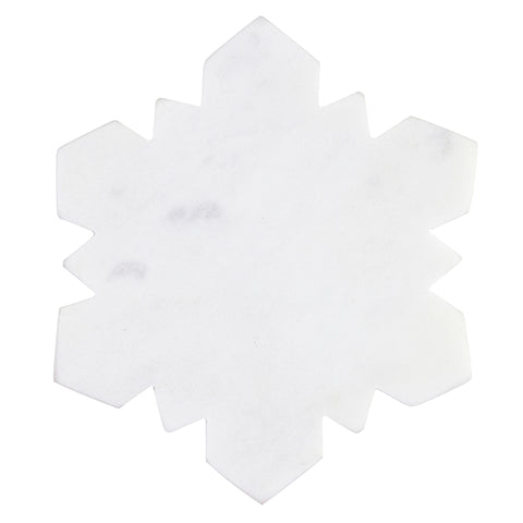 SB | Snowflake Marble Coasters