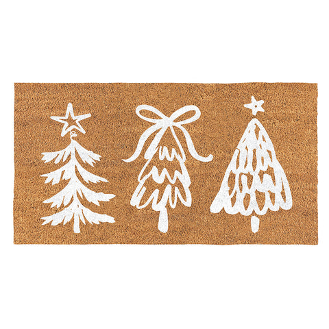 SB Coir | Doormat White Trees