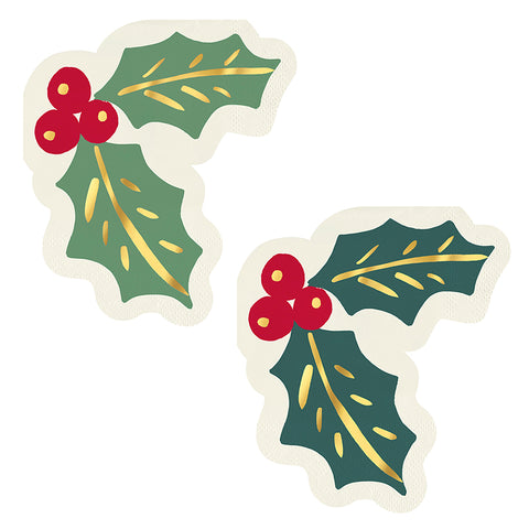 SB | Die CUT Napkins Holly