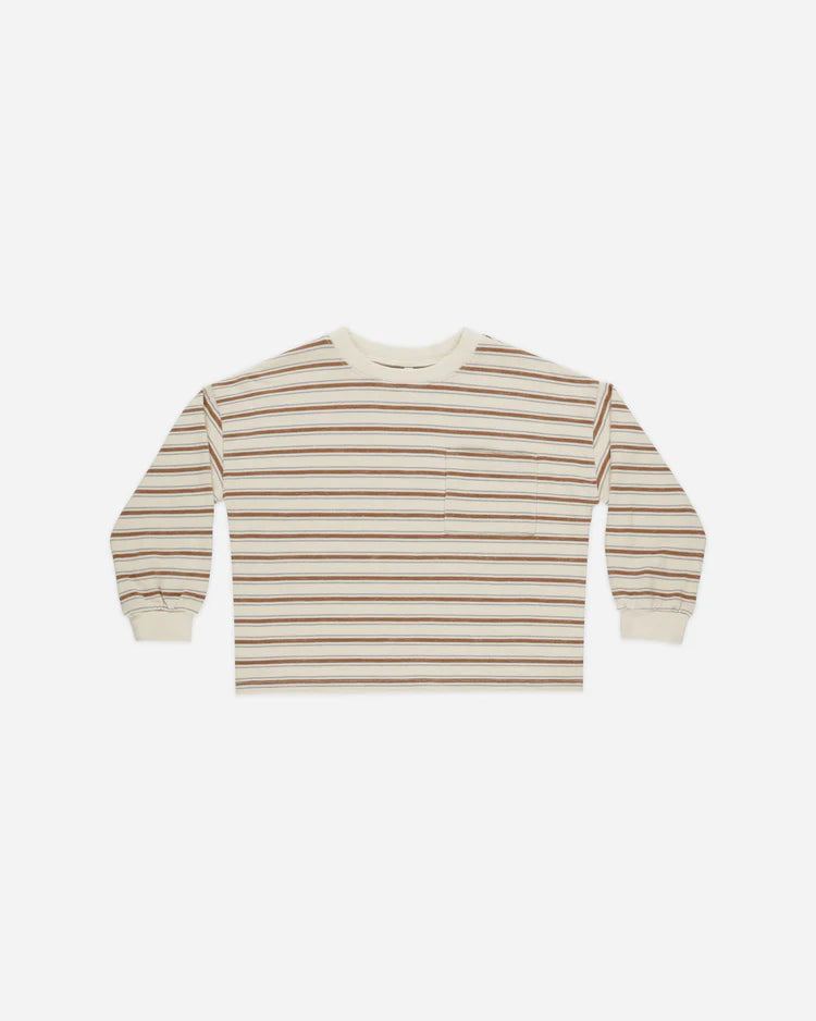 Rylee + Cru | Relaxed Long Sleeve Tee | Brick