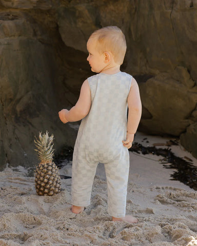 *Rylee + Cru | Woven Jumpsuit | Blue Check