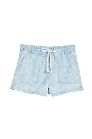 TRACTR | Embosses Floral Lounge Short