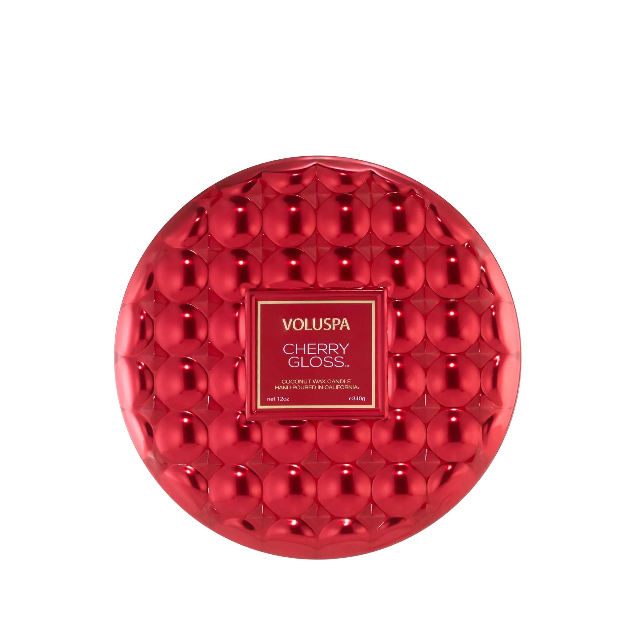 Voluspa Cherry Gloss 3 Wick Tin Candle