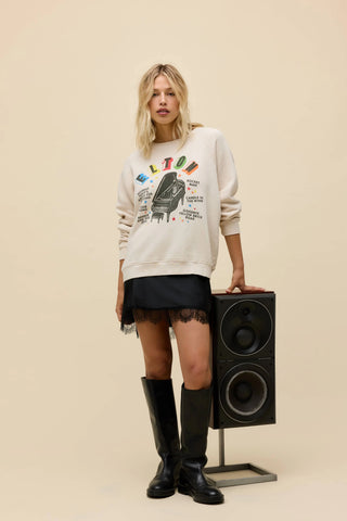 Daydreamer | Elton John Rainbow Piano Vintage Raglan Sweatshirt