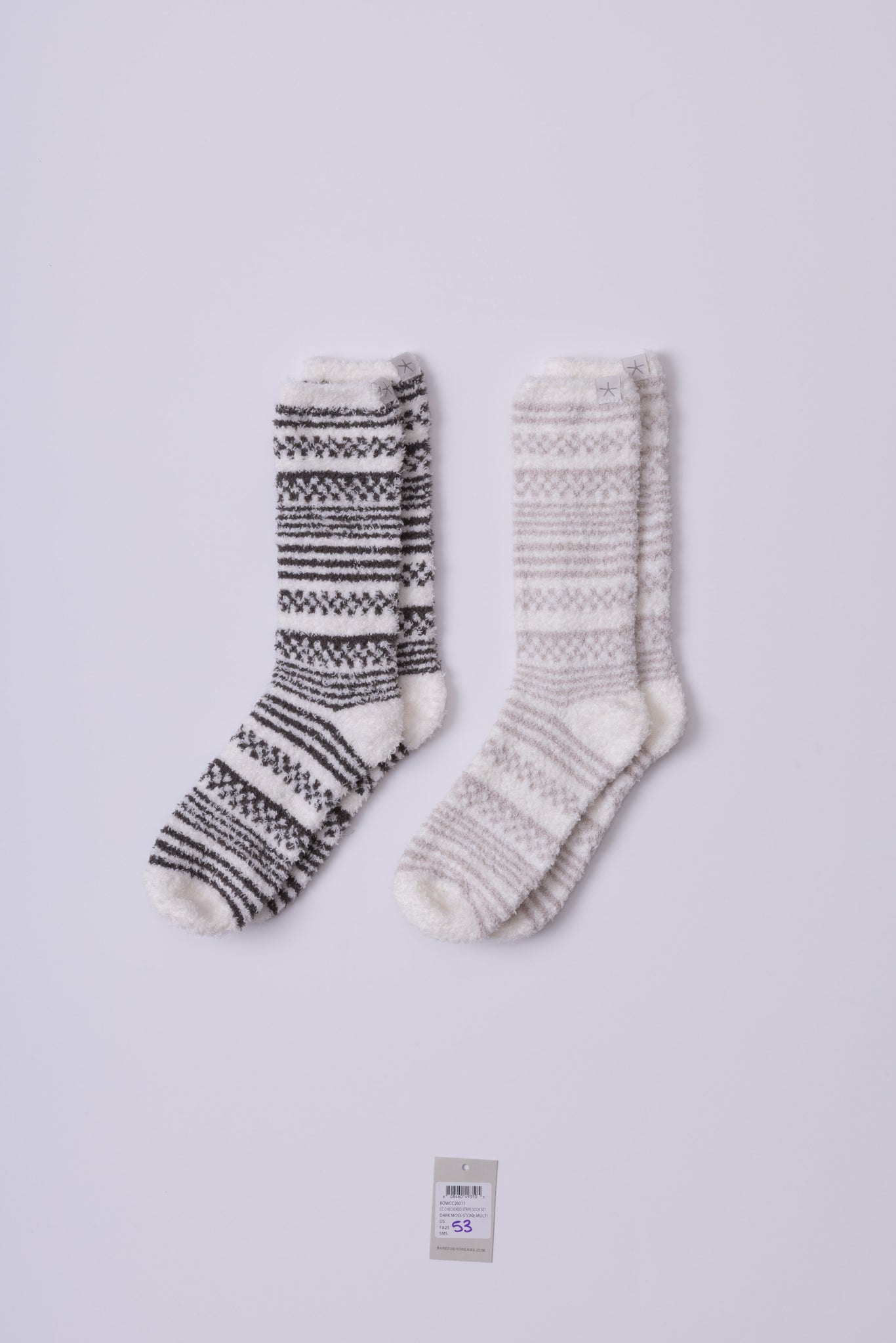 BAREFOOT DREAMS | CC CHECKERED STRIPE SOCK SET
