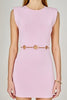 ER | Ring Detailed Mini Knit Dress