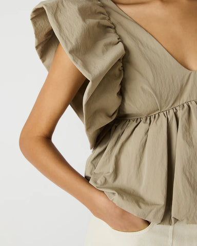 Steve Madden | Saskya Khai Peplum Ruffle Top