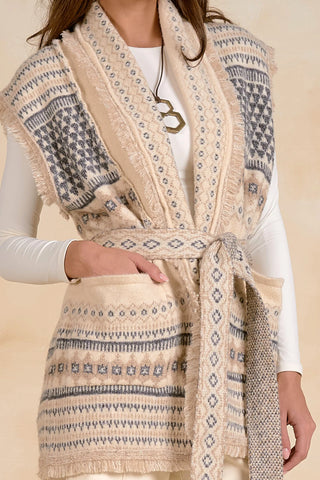 Elan | Echo Sleeveless Cardigan