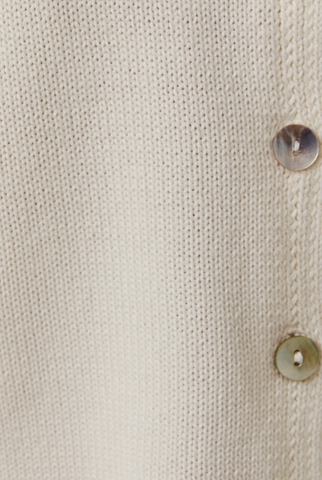 Long Sleeve Round Rolled Hemline Detail Thin Sweater Cardigan