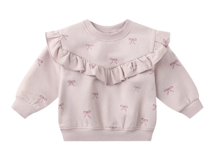 Quincy Mae | Ruffle Fleece Sweatshirt