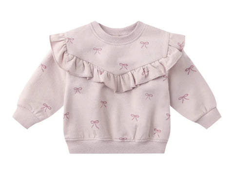 Quincy Mae | Ruffle Fleece Sweatshirt