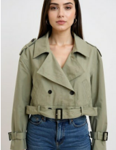 Blank Nyc | Business as Usual Cropped Trench Jacket
