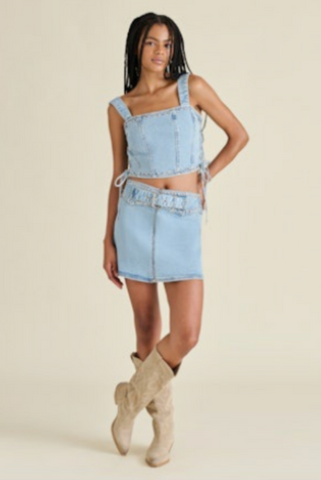 Steve Madden | Babe Top in Hazey Blue
