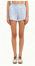 Blank Nyc | Gingham Pull on Short in BBQ