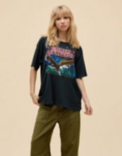 Daydreamer | Chris Stapleton Wild Eagle Merch Tee in Vintage Black