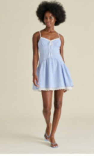 Steve Madden | Miette Dress in Pale Blue Check